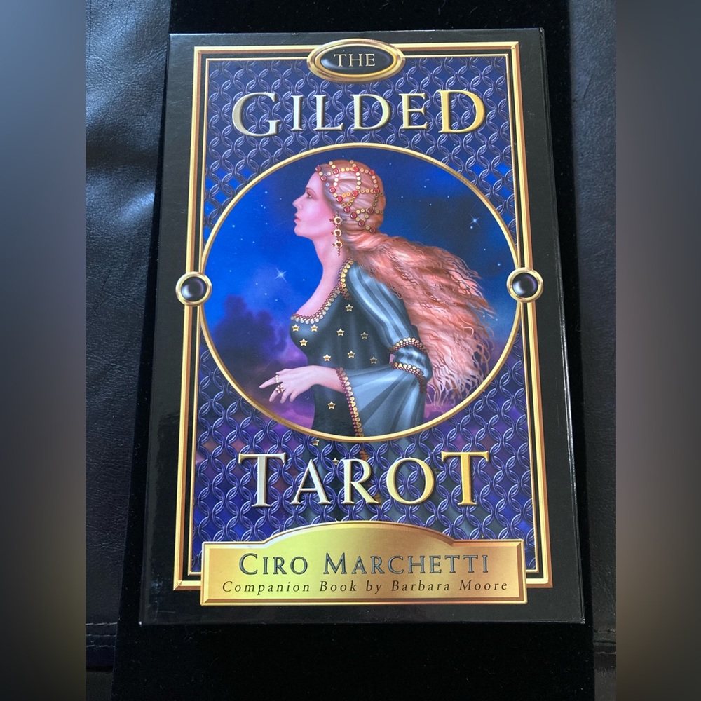 The Guilded Tarot by Barbara Moore Artwork-Ciro Marchetti #78 cards & guidebook